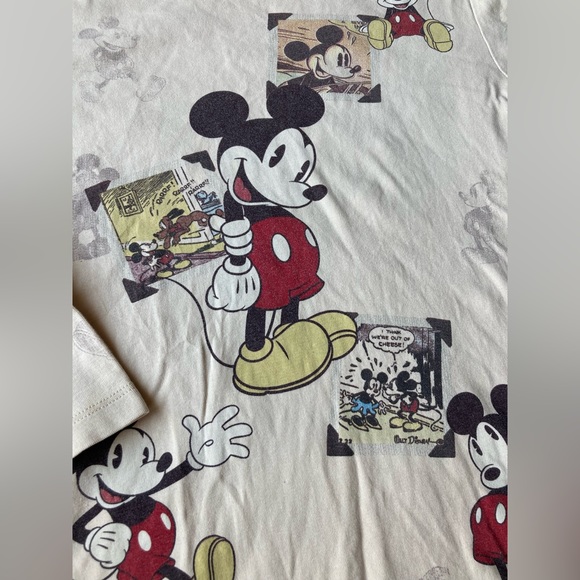 Vintage women’s Mickey Mouse allover print Blouse shirt size XL oversized - Picture 3 of 4